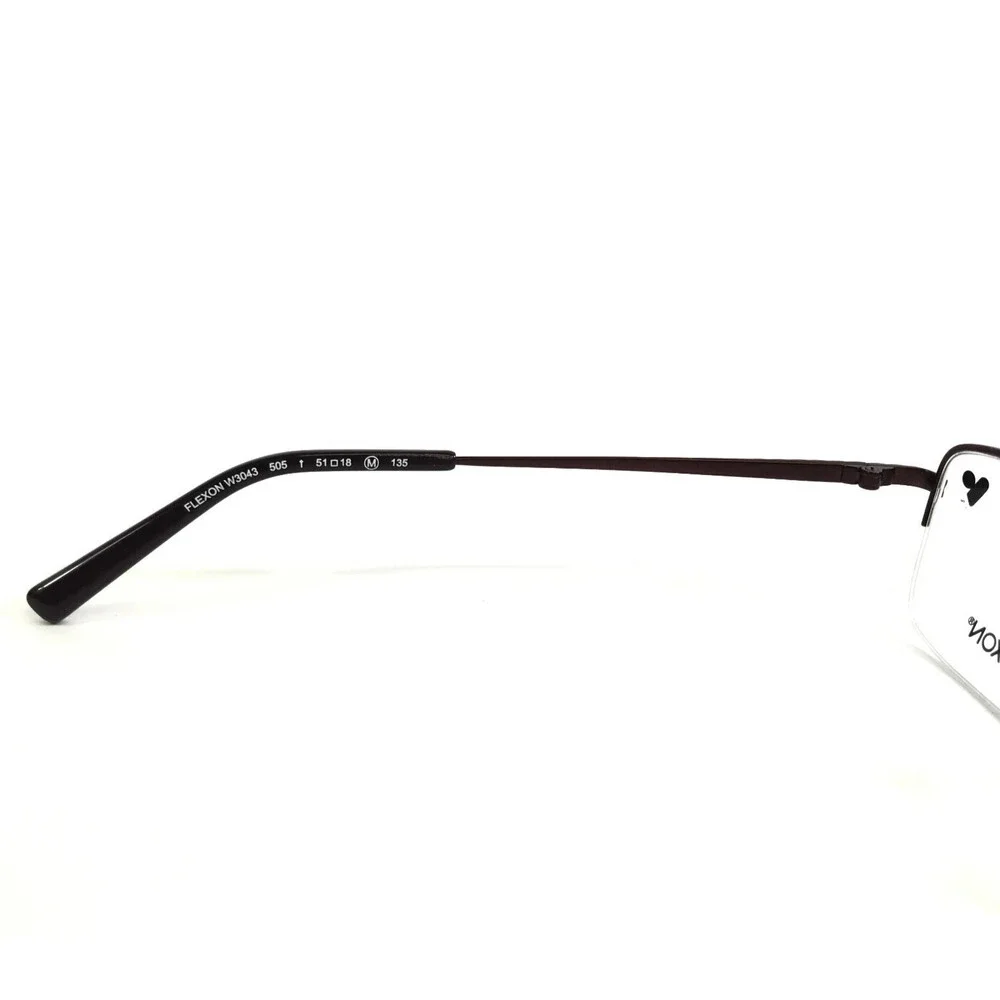 Flexon Eyeglasses Frames W3043 505 Satin Plum Purple Crystals Titanium 51-18-135